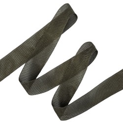 Окантовочная лента-бейка, цвет Тёмно-Серый 22мм (на отрез) в Тамбове