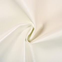 Ткань Дерматин (Кожзам) для мебели (Ширина 138см), цвет Белый (на отрез) в Тамбове