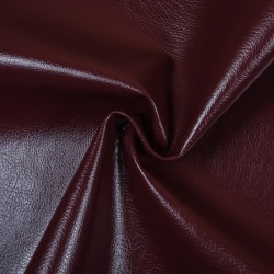 Ткань Дерматин (Кожзам) для мебели (Ширина 138см), цвет Бордовый (на отрез) в Тамбове
