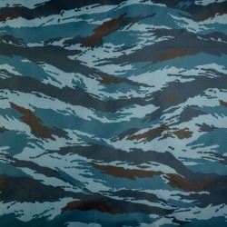 Ткань Oxford 210D PU (Ширина 1,48м), камуфляж &quot;Камыш Синий&quot; (на отрез) в Тамбове