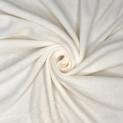 Ткань Флис Односторонний 130 гр/м2 (Ширина 150см), цвет Кремовый (на отрез) в Тамбове