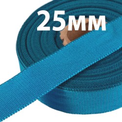 Лента Репсовая 25 мм, цвет Голубой (на отрез) в Тамбове