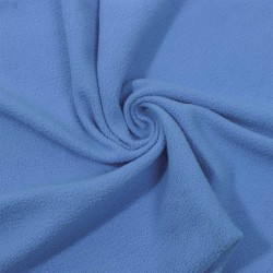 Ткань Флис Односторонний 130 гр/м2 (Ширина 150см), цвет Голубой (на отрез) в Тамбове