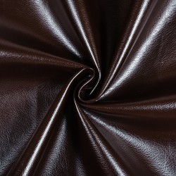 Ткань Дерматин (Кожзам) для мебели (Ширина 138см), цвет Темно-Коричневый (на отрез) в Тамбове