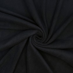 Ткань Флис Односторонний 130 гр/м2 (Ширина 150см), цвет Черный (на отрез) в Тамбове