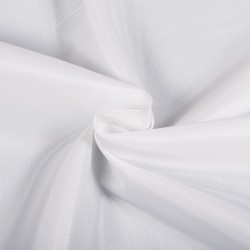 Ткань подкладочная Таффета 190Т (Ширина 150см), цвет Белый (на отрез) в Тамбове
