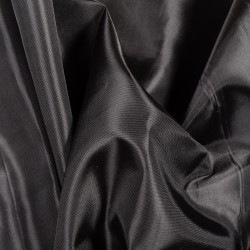 Ткань подкладочная Таффета 190Т, цвет Черный (на отрез)  в Тамбове