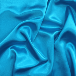 Ткань Атлас-сатин ЛЮКС, цвет Голубой (на отрез)  в Тамбове
