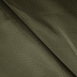 Ткань Oxford 300D PU Рип-Стоп СОТЫ, цвет Хаки (на отрез) в Тамбове