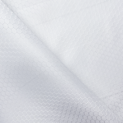 Ткань Oxford 300D PU Рип-Стоп СОТЫ, цвет Белый (на отрез) в Тамбове