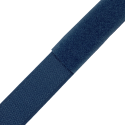Контактная лента 25мм цвет Синий (велькро-липучка, на отрез)  в Тамбове