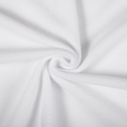Ткань Флис Односторонний 180 гр/м2 (Ширина 150см), цвет Белый (на отрез) в Тамбове