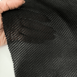 Сетка 3D трехслойная Air mesh 165 гр/м2 (Ширина 150см), цвет Черный (на отрез) в Тамбове