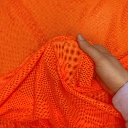 Трикотажная Сетка 75 г/м2, цвет Оранжевый (на отрез)  в Тамбове