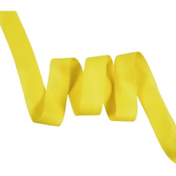 Окантовочная лента-бейка, цвет Жёлтый 22мм (на отрез)  в Тамбове