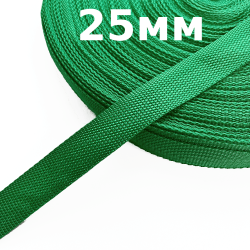 Лента-Стропа 25мм, цвет Зелёный (на отрез)  в Тамбове